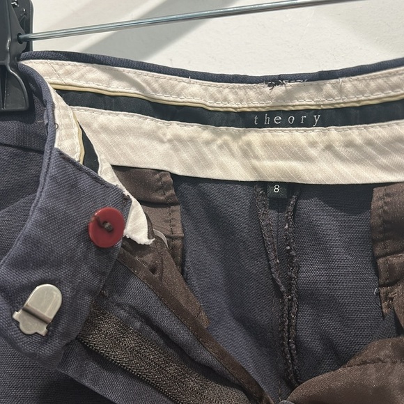 THEORY professional career trouser pants size 8 Classic blue-grey women’s - Picture 3 of 6